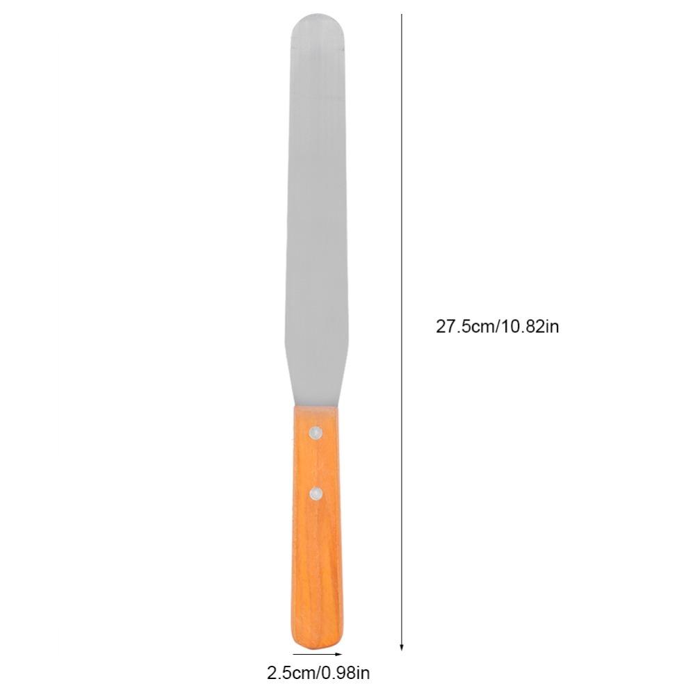 Straight Blade Cake Icing Spatula Stainless Steel Bread Cream Scraper Cake Decorating