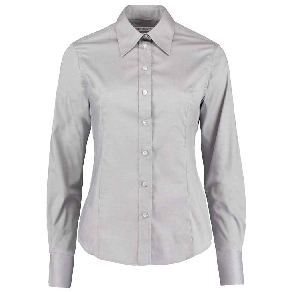Kustom Kit Womens/Ladies Corporate Oxford Tailored Long-Sleeved Shirt