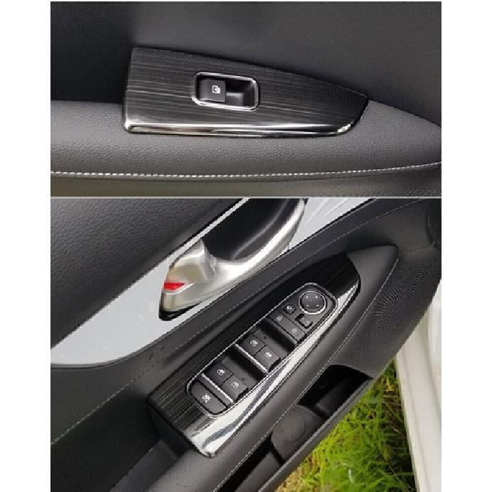 Для Kia Forte K3 2019-2024 Черная Титановая Панель Отделки Кнопки Стеклоподъемника 4 шт.