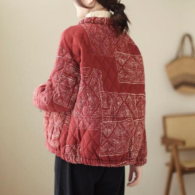 WTEMPO Толстая хлопковая куртка для женщин на осень и зиму Свободная и утягивающая хлопковая куртка