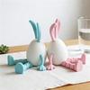 Мультяшный Пасхальный Кролик Пасхальное Яйцо 3D Печатная Игрушка Подвижная Фигурка Кролика Портативное Украшение для Дома Креативные Пасхальные Яйца Подарки