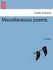 Книга Miscellaneous Poems.