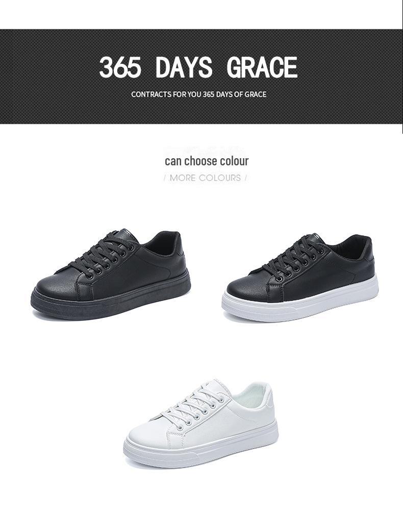 Мужские весенние белые кожаные кроссовки 2025 года: Гонконгский стиль, повседневная и модная корейская обувь