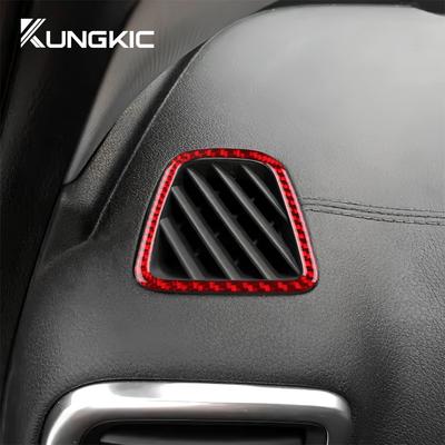 Наклейка из настоящего мягкого углеродного волокна для Kia Sportage 2017 2018 2019 2020 2025 LHD RHD Автомобильная боковая накладка на воздуховод на рамку приборной панели