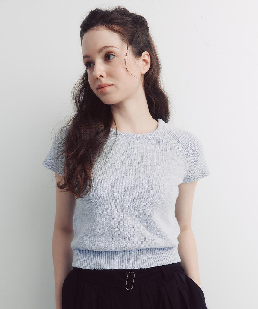 SEPTEMBER TWENTIETH Raglan Half Knit (Sky Blue)