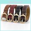 Trendy Korean Style Women's Denim Belt Elegant Pu Leather For Everyday Wear