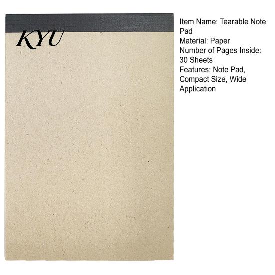 Office Meeting Notebook Portable Note Pad with Horizontal Lines, Tearable Stationery Writing Pad, A6 Pocket Notepad for Daily Notes Lists And