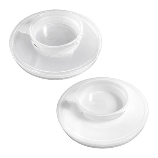 Mixer Bowl Covers for KitchenAid 4.5-5 Qt Stand Mixer Anti-Splash Baffle Transparent Lid with Extra Pouring Window Plastic Bowl Cover To Prevent