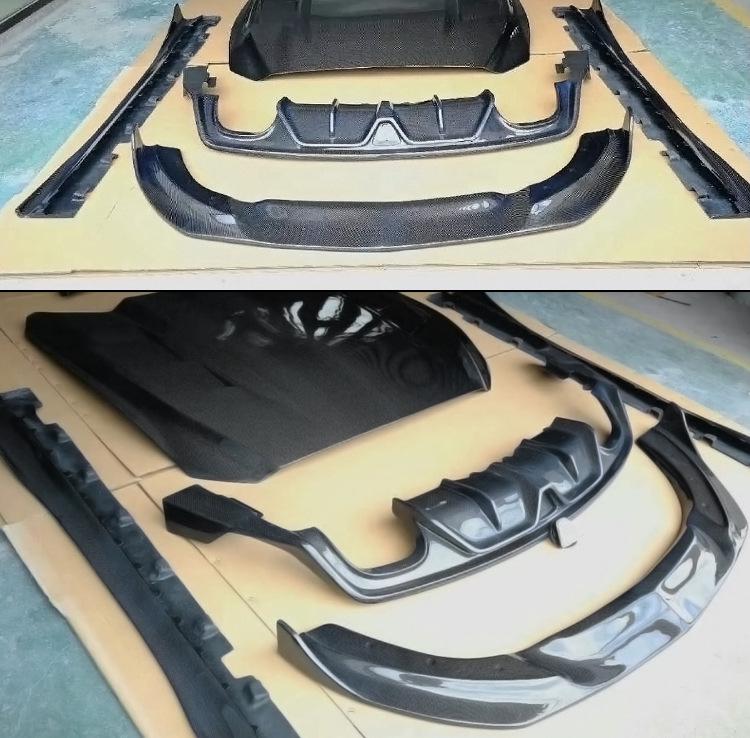 Rear Wing and Fender Flares Kit for 15-17 Ford Mustang Wide Body