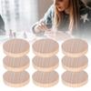100 шт. пустые деревянные диски деревянные поделки DIY украшения производитель аксессуары ручной работы