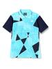Short Sleeve Game Aqua Blue J120 Boys' Shirt, (111)
