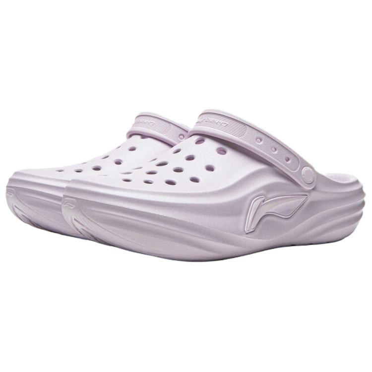 Кроксы Li Ning Soda Унисекс Пыльно-фиолетовые AGUW005-23