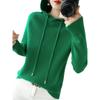 Spring New Fashion Versatile Casual Versatile Hooded Knitted Sweater Women's Loose and Thin Sweater Pullover Sweater