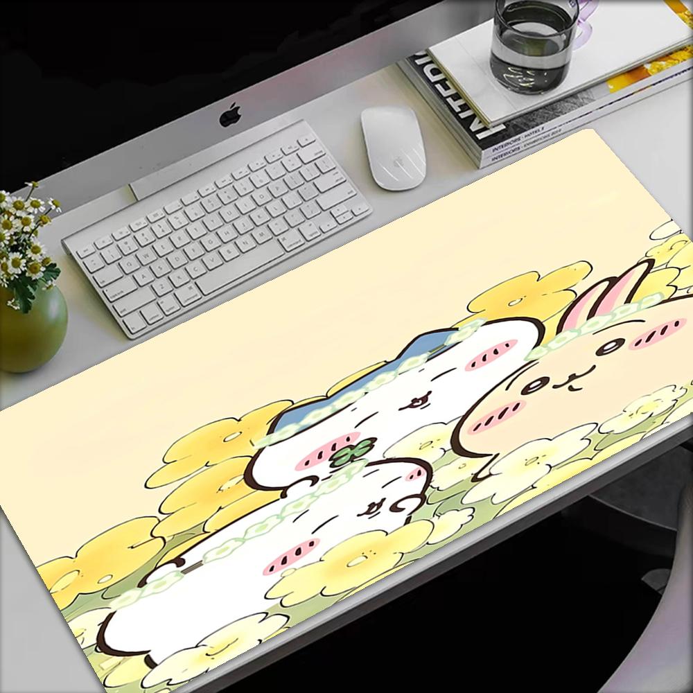 Usagi Theme Mouse Pad, Non Slip Rubber Base, Multifunctional Office & Home Decor, Perfect for Workspace Personalization.