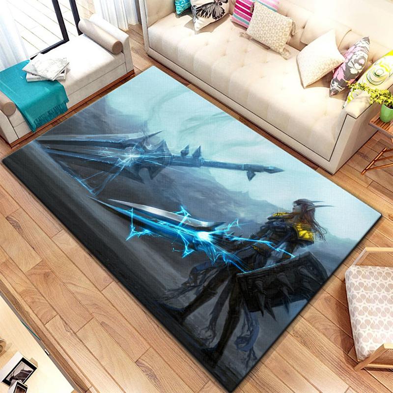 Игровой ковер World of Warcraft для гостиной, коврики для кемпинга, странные вещи, коврик для пикника, противоскользящий коврик для киберспорта, коврик для йоги, подарок для фанатов