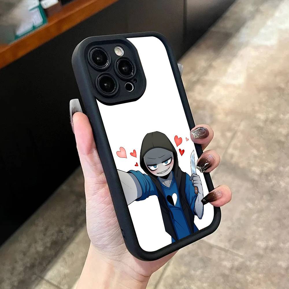 Чехол для телефона Peter Y-Your B-Boyfriend для iPhone 17,16,15,14,13,12,11,Pro,Max,Plus,X,XS,SE4,E,Mini Черный Утолщенный край Чехол