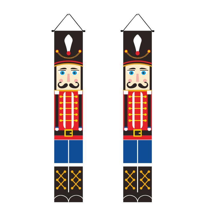 2025 Новый год Ивенф Рождественское украшение Баннер Подвесной Уличный Двор Переднее крыльцо Дверной знак Набор Рождественские украшения для дома