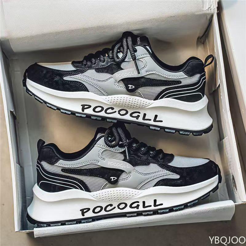 Летняя легкая дышащая спортивная обувь модные универсальные сетчатые кроссовки для отдыха с увеличением роста ретро мужская обувь