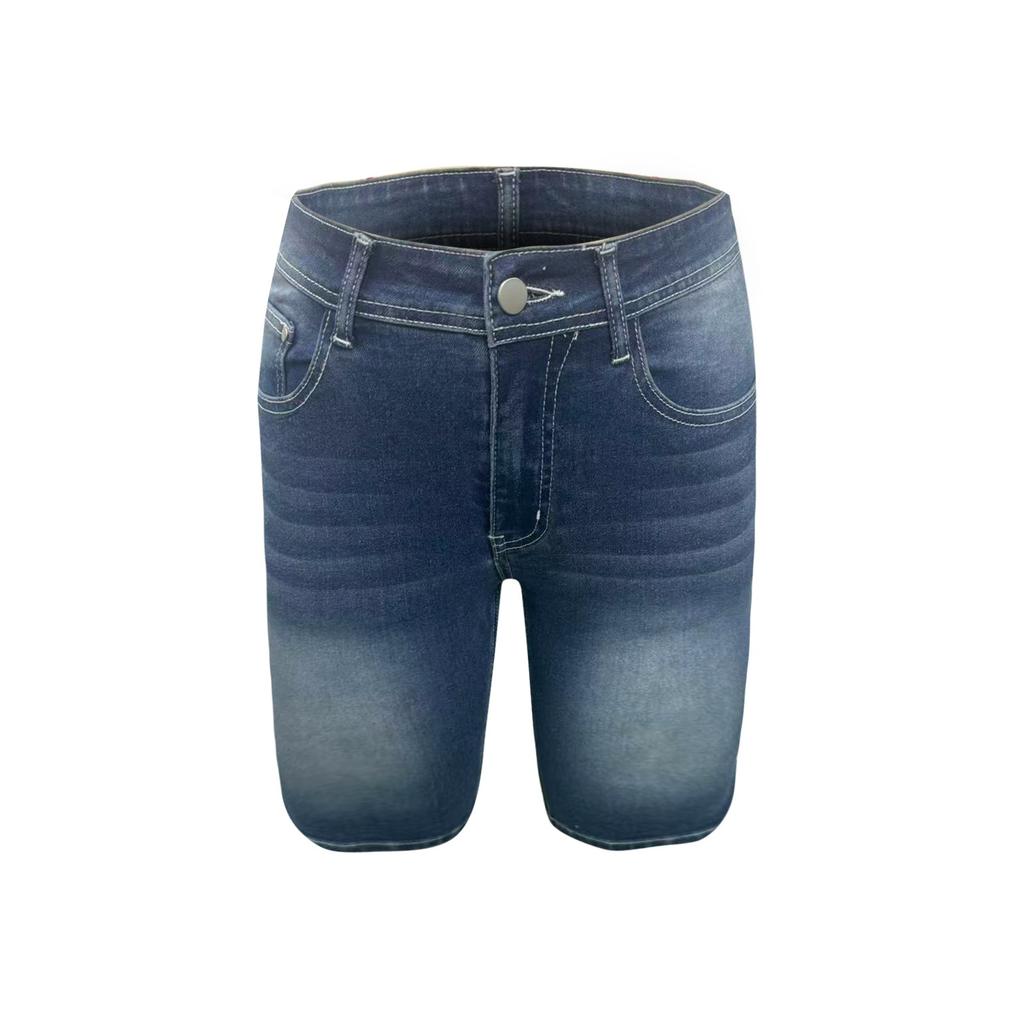 Женские джинсовые классические универсальные модные шорты с высокой талией