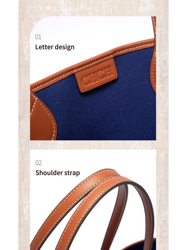 CHCH Женская джинсовая сумка-тоут на плечо и через плечо большого объема Летняя