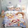 Мультяшный комплект постельного белья Shugo Chara из 3 предметов для детей, милый полиэстеровый мягкий дышащий пододеяльник, анимационный комплект постельного белья