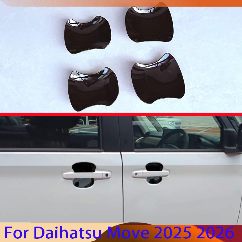 For Daihatsu Move 2025 2026 Car Accessories ABS Chrome Door Handle Bowl Cover Cup Cavity Trim ert Catch Molding Garnish