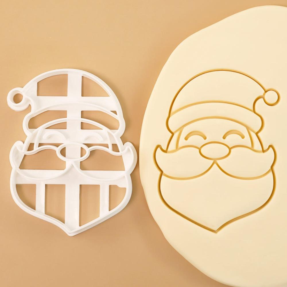 Cute Christmas Cookie Cutter Irregular Shape Santa Claus Cookie Embosser Cartroon DIY Baking Molds Kitchen Tools
