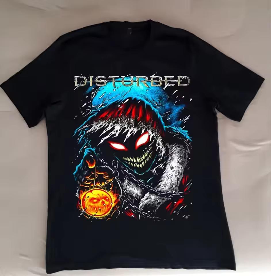 Disturbed Band VTG T shirt Full Short Sleeve PM237 FREE SHIPPING Men Clothing