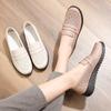 Мода 2024 года, летняя обувь для мам, сандалии из натуральной кожи, удобная мягкая подошва, полые женские туфли для женщин среднего и пожилого возраста, женские мокасины