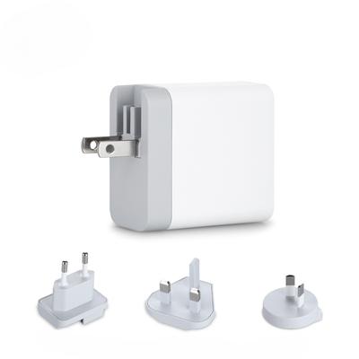 Одинарный порт Type-C PD30W, регулируемая вилка США, PD3.0+QC3.0, многопротокольное дорожное зарядное устройство