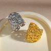 Sparkling Minimalist Sterling Silver Rings Simple Design Couple Rings Daily Flower Ring  Unisex
