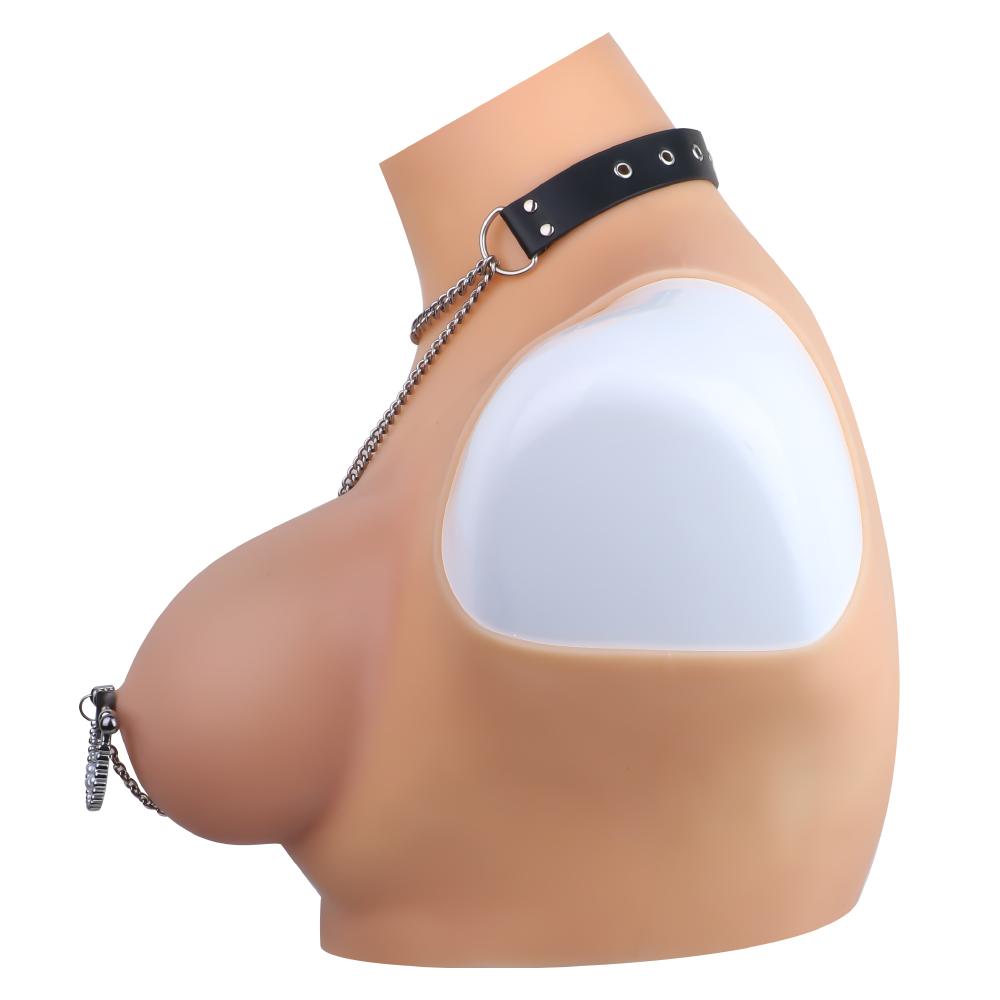 Adjustable Heavyweight Breast Clips Couple Sex Play SM Game With Belt Disc Shape Nipple Clamps