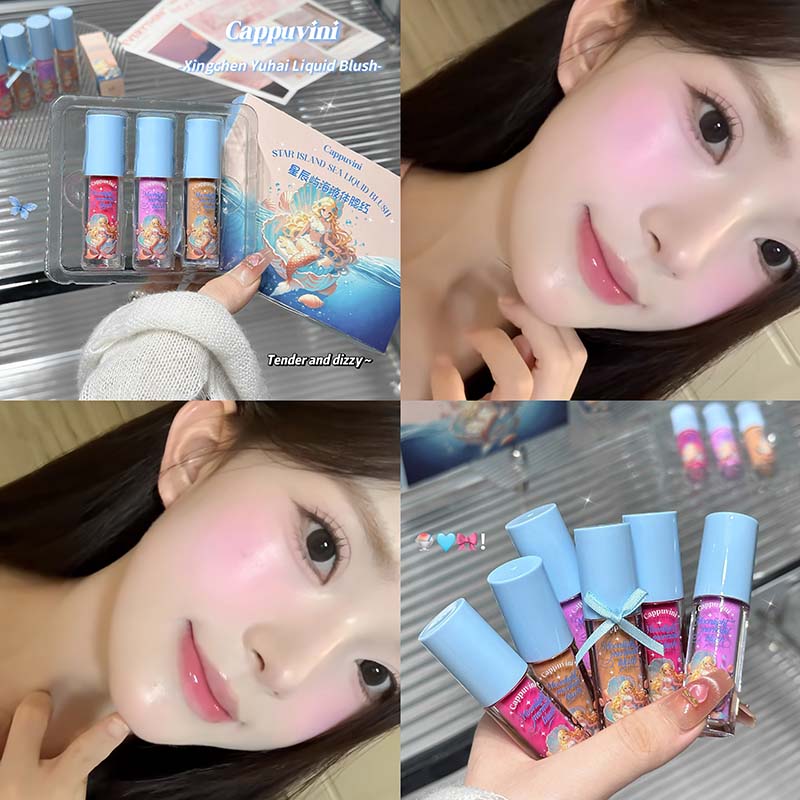 CAPPUVINI Vitality Монохромные жидкие румяна Увлажняющие Водянистые Легкие Жидкие Расширяющий Цвет Макияж Румяна