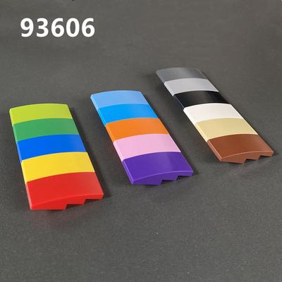 Строительный блок из мелких частиц 93606 2X4 изогнутая поверхность кирпич наклонная игрушка аксессуары детали сборка и сборка