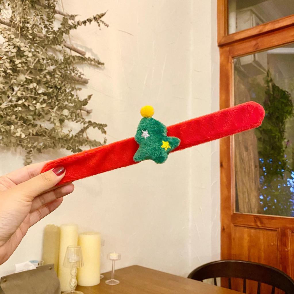 Children's Christmas Light-Up Cartoon Slap Band Watch Ornament