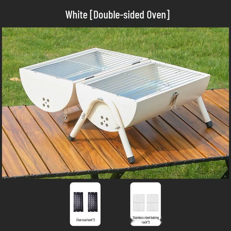 JINGGENG Portable Outdoor Charcoal BBQ Grill