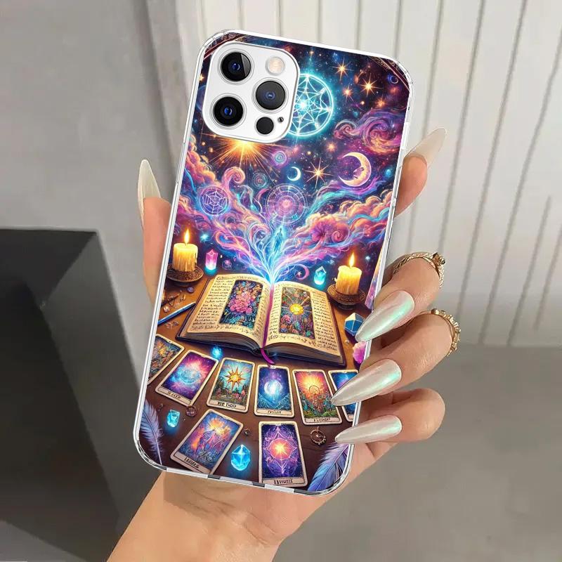 Чехол для телефона с картой Таро "Ведьма" для Iphone 17 Air 16 15 Plus 14 13 Mini 12 11 Pro Max 16E 7 8 SE 2020 Мягкий чехол с принтом 17 Air