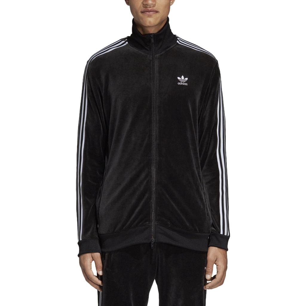 adidas Куртка Originals Trefoil Casual Sports Stand Collar Striped Jacket Men Jackets Black DX3626