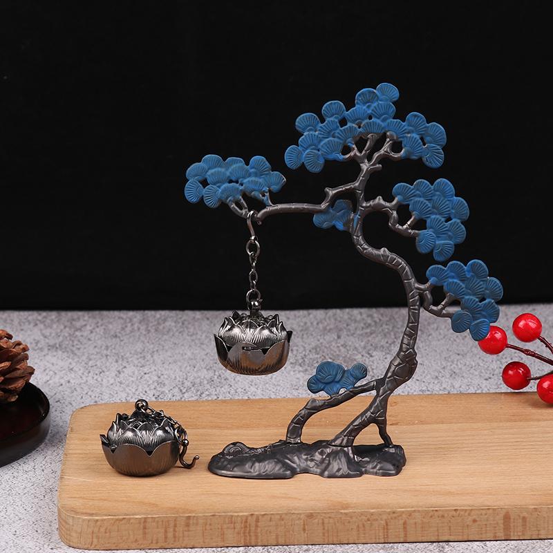 1 шт. металлическая подвесная печка из сосны, подвесное украшение для ароматерапии, антикварная подвесная курильница для офиса, йоги, медитации, домашнего декора