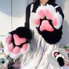 Костюмные перчатки-лапы из искусственного меха с когтями Аниме-перчатки с когтями Аксессуары для костюма