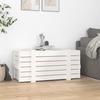 VidaXL Storage Box White 91x40.5x42 Cm Solid Pine Wood 824999