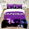 3pcs bedding set K-Pop Demon Hunters Includes 1 Comforter+2 Pillowcases, Without Pillow Inserts, Soft Comfortable, Lightweight Breathable,208