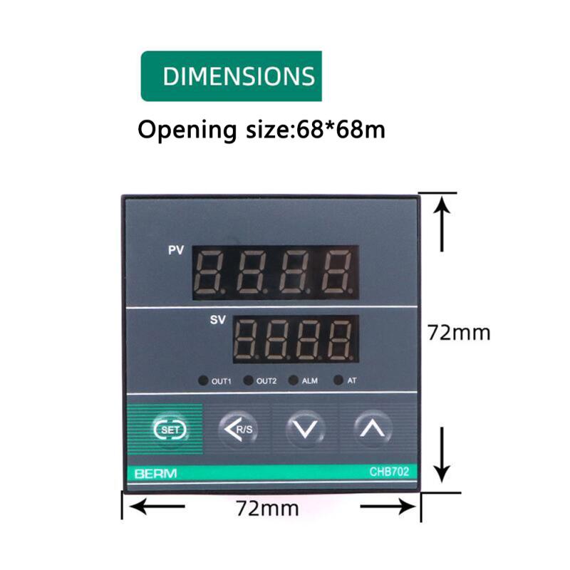 Пид-регулятор температуры 180–240 В переменного тока, 0–400 градусов Chb702 Fk02-mv * релейный термостат SSR