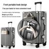 Commemorative Vertical Stripe Aluminum Frame Travel Suitcase