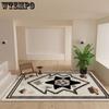Bedroom Living Room Carpet Moroccan Style Nomadic Ethnic Thick Carpet for Photography Balcony Mat