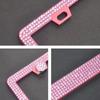 2PCS 31*16cm Bling Crystal License Plate Frame Women Rhinestone Car License Plate Frame Cover Holder Car Accessories New License Plate Covers Frames