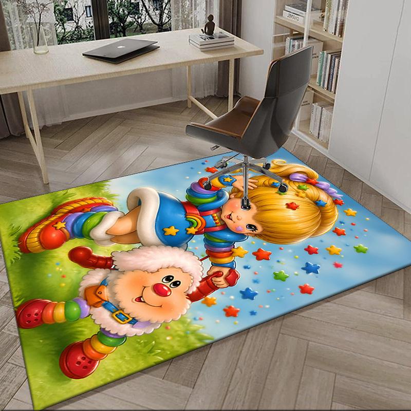 Rainbow Adventure Carpet, Kitchen Rugs, Yoga Mat, Non-Slip Mats, Rug for Bathroom, Living Room bedroom, Camping Rugs Christmas Gift
