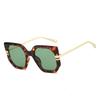 New fashion irregular large frame sunglasses ins personalized retro casual versatile street photo sunscreen travel sunglasses