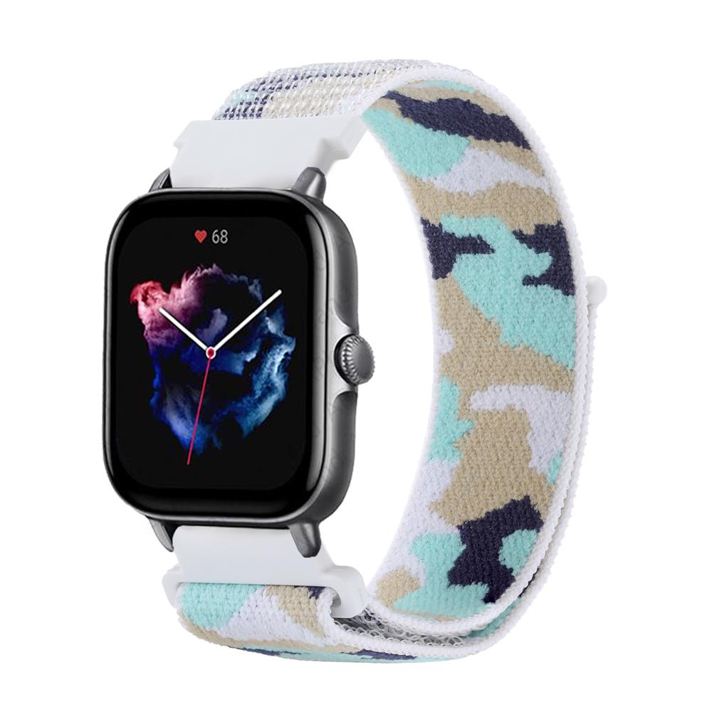 Ремешок для Amazfit GTS/2/2e/3/GTS2 Mini/GTR 42мм/47мм/GTR2/3/Pro strato 20/22мм нейлоновый Камуфляжный Браслет Ремешок Amazfit bip