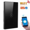 Умный настенный сенсорный выключатель света 1Way Wifi 10A MultiControl для бытовых нужд TUYA  (черный )